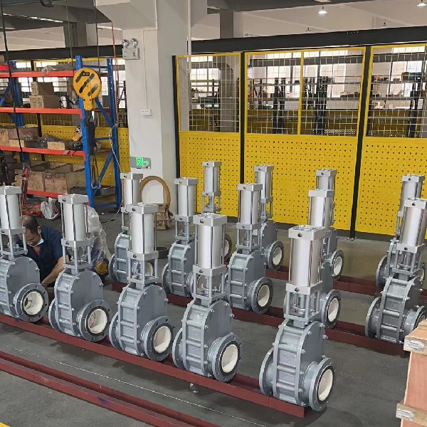 氣動陶瓷雙閘板閥成功案例